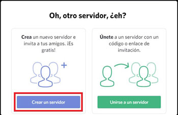 crear servidor de discord