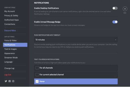 notificaciones de discord